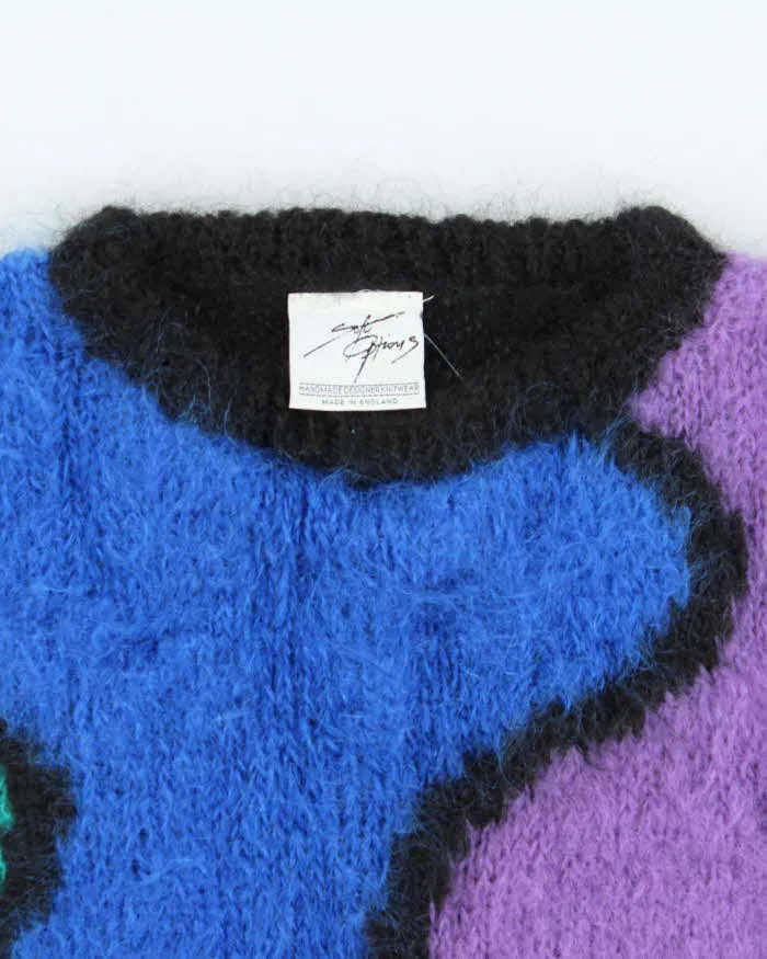 Vintage 1990s Women's Made In England Oversized Mohair Chunky Knit Jumper - L sold by Rokit product image thumbnail 5
