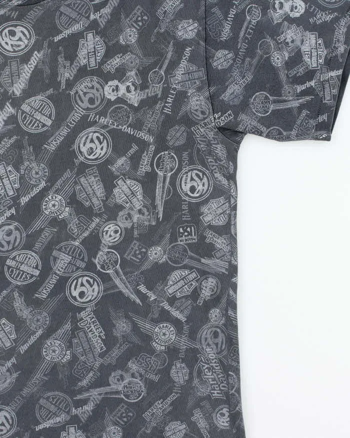 Vintage Y2K 00s Harley Davidson Repeat Badge Crewneck T-Shirt - L sold by Rokit product image thumbnail 3