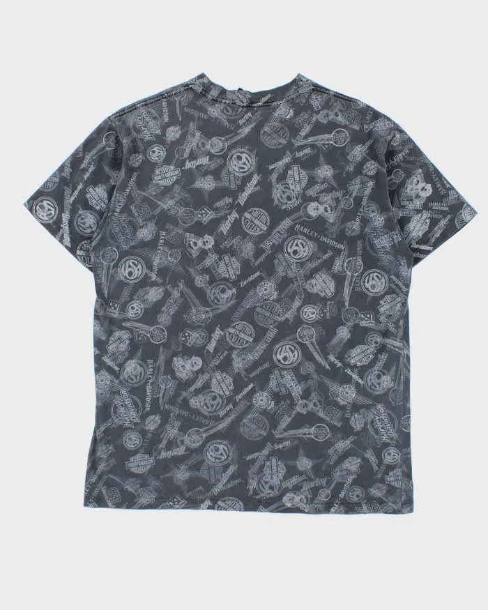 Vintage Y2K 00s Harley Davidson Repeat Badge Crewneck T-Shirt - L sold by Rokit product image thumbnail 2