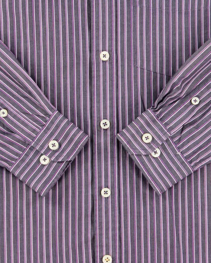 Vintage Y2K 00s Sissy Kansai Yamamoto Jeans Striped Long Sleeve Shirt - L sold by Rokit product image thumbnail 5