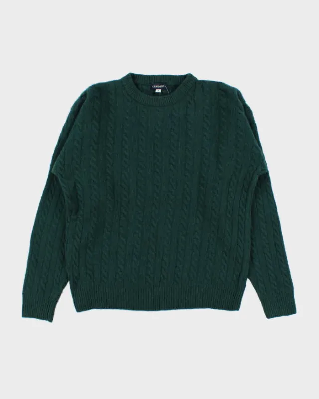 Vintage 1990s Giordano Wool Cable Knit Crewneck Jumper - M sold by Rokit