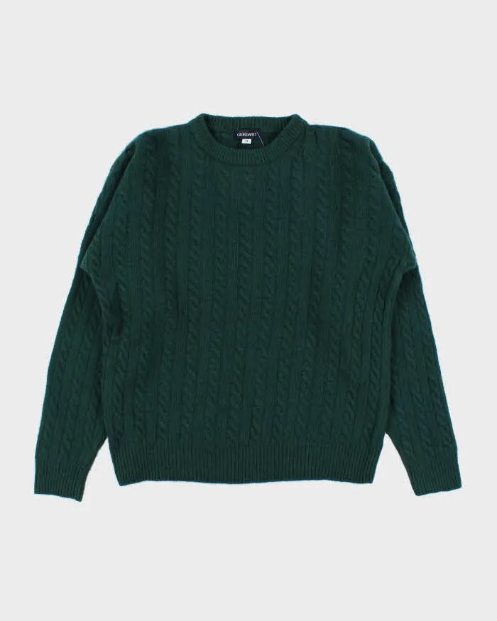 Vintage 1990s Giordano Wool Cable Knit Crewneck Jumper - M sold by Rokit