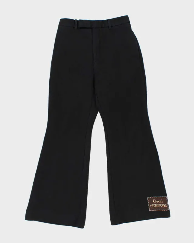 Resort 2021 Women's Gucci Eterotopia Silk Wool Blend High Waisted Flared Trousers - W26 L27 sold by Rokit