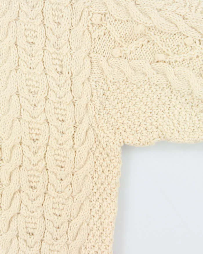 Vintage Free Spirit Forever Aran Knit Wool Jumper - L sold by Rokit product image thumbnail 5