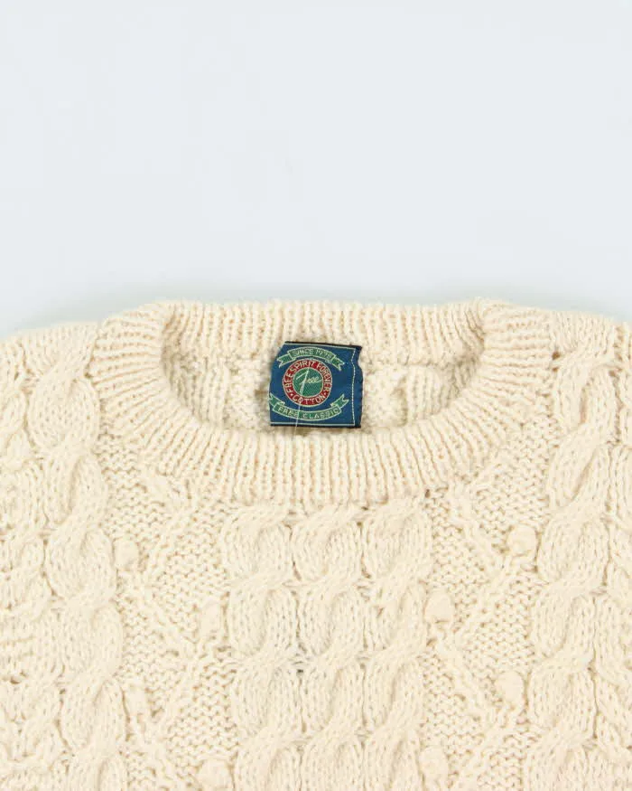 Vintage Free Spirit Forever Aran Knit Wool Jumper - L sold by Rokit product image thumbnail 3