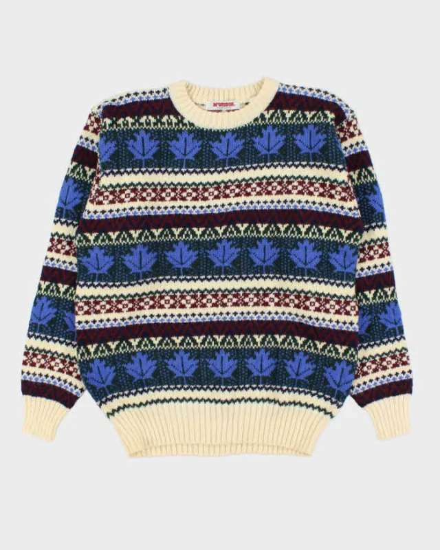 Vintage 1980s McGregor Wool Nordic Chunky Crewneck Knit Jumper - L sold by Rokit