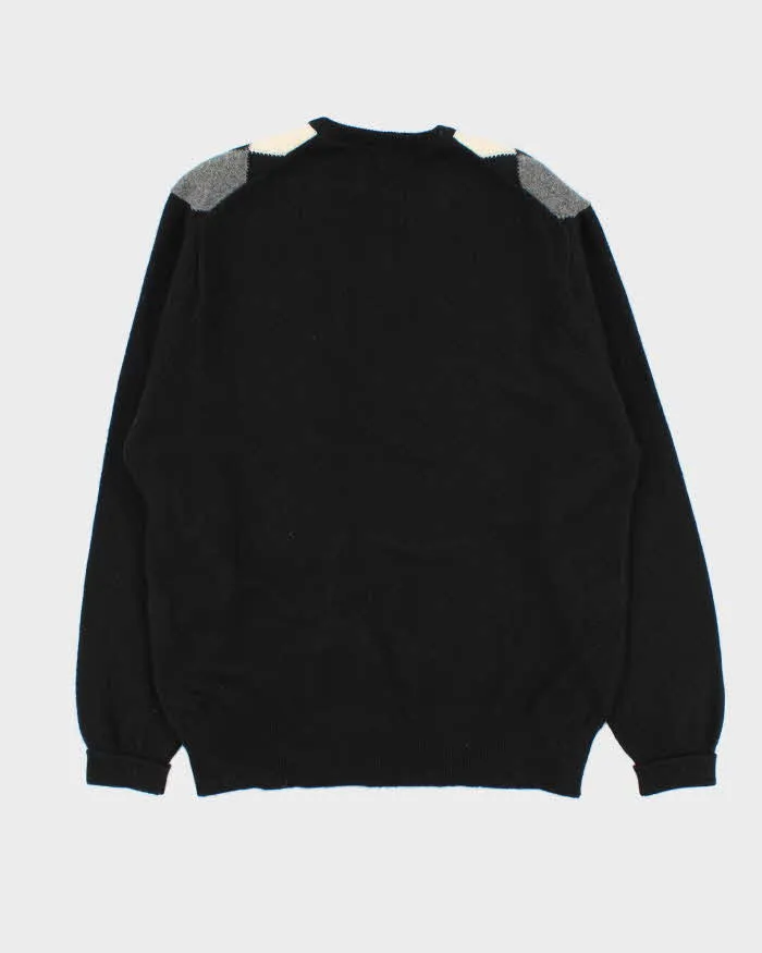 Vintage 1990s Johnstons Of Elgin Scottish Lambswool V-Neck Argyle Knit Jumper - XL sold by Rokit product image thumbnail 2