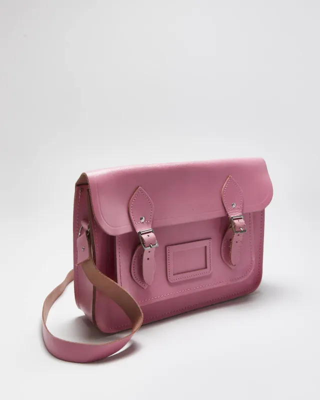 Vintage Pink Cambridge Satchel Company Leather Crossbody Bag sold by Rokit