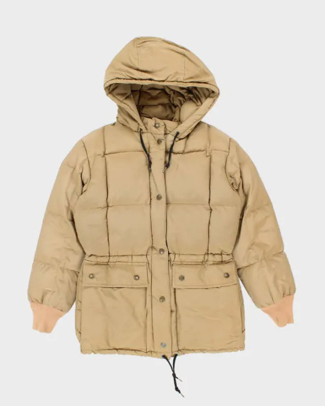 Vintage 1980s Eddie Bauer Goose Down Cotton Blend Hooded Puffer Jacket - XS sold by Rokit