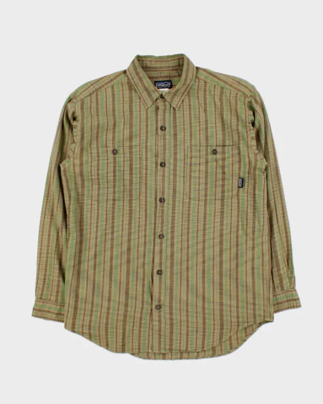 Vintage 1990s Patagonia Striped Oversized Long Sleeve Flannel Shirt - S made by Patagonia