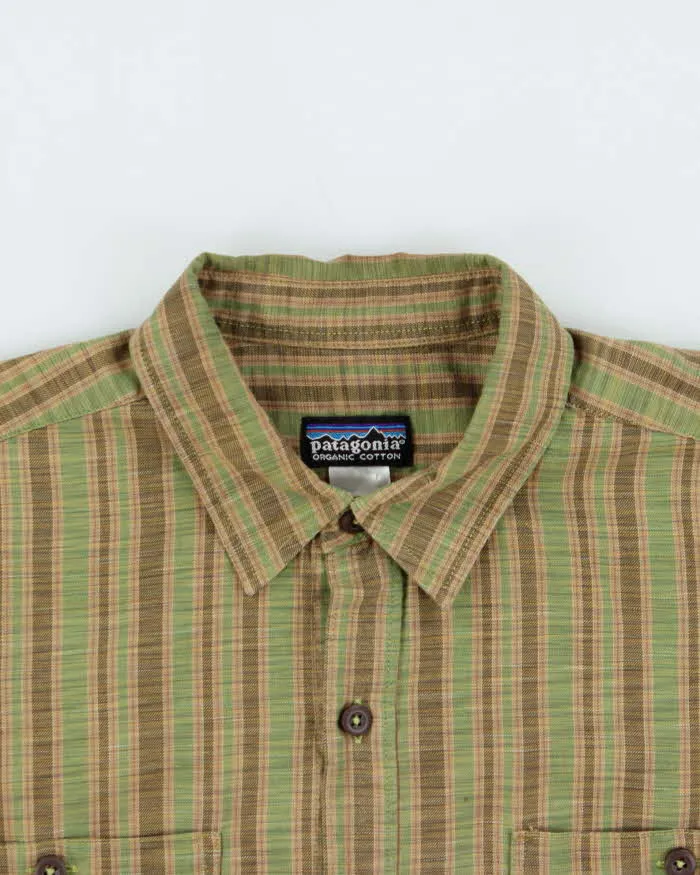 Vintage 1990s Patagonia Striped Oversized Long Sleeve Flannel Shirt - S sold by Rokit product image thumbnail 3