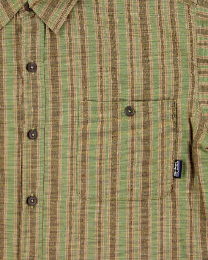 Vintage 1990s Patagonia Striped Oversized Long Sleeve Flannel Shirt - S sold by Rokit product image thumbnail 4