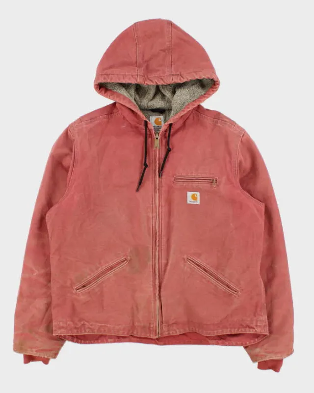Vintage Women's Carhartt Active Sierra Sherpa Lined Oversized Distressed Workwear Jacket - L sold by Rokit