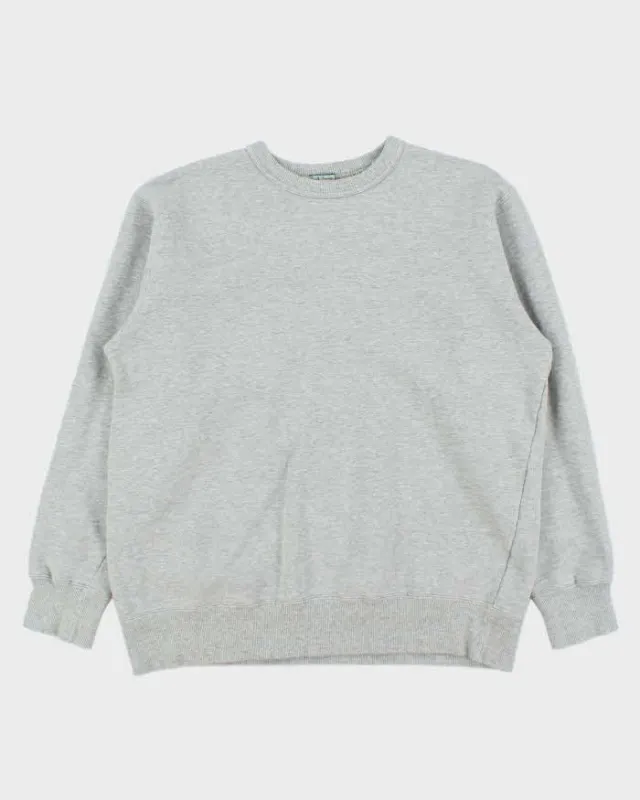 Vintage 1990s Paul Smith Jeans Heavyweight Marl Grey Crewneck Sweatshirt - L sold by Rokit