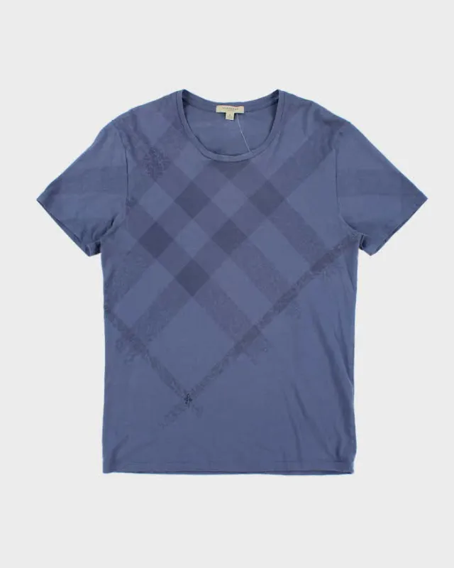 Vintage Y2K 00s Burberry Nova Check Print Crewneck T-Shirt - S sold by Rokit