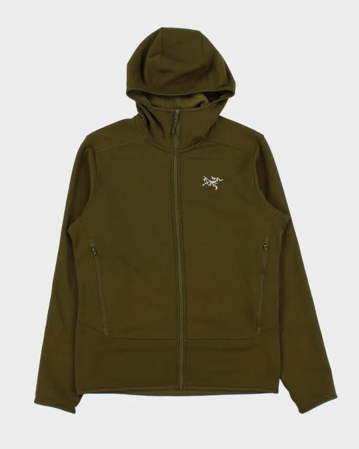 Arc'teryx Kyanite AR Tech Khaki Hooded Full-Zip Fleece - S sold by Rokit