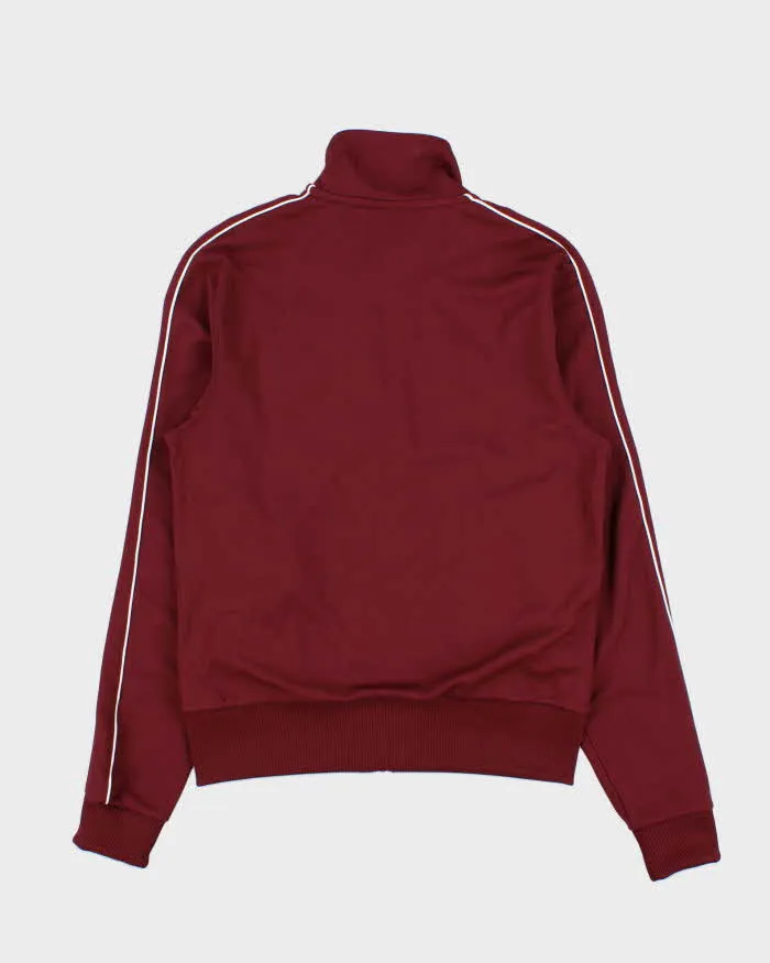 Vintage Lacoste Burgundy Heavyweight Polycotton Track Jacket - S sold by Rokit product image thumbnail 2