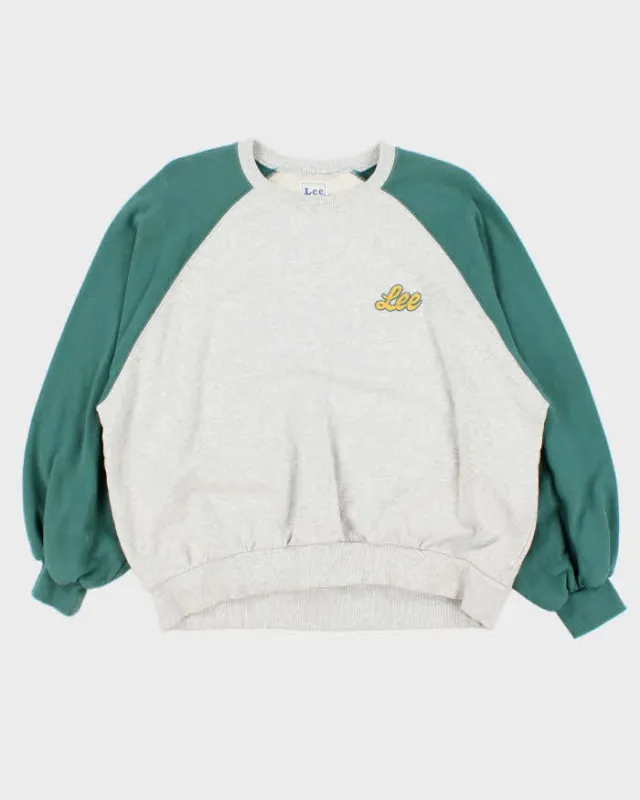Vintage Lee Two-Tone Boxy Crewneck Sweatshirt - M made by Lee
