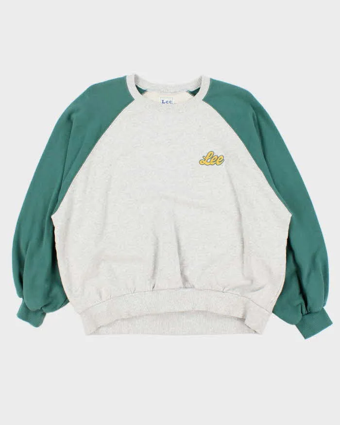 Vintage Lee Two-Tone Boxy Crewneck Sweatshirt - M sold by Rokit