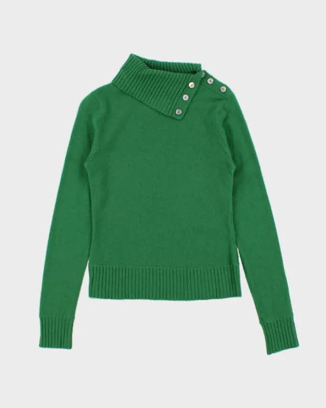 Vintage Kenar Cashmere Button Detail Jumper - S sold by Rokit