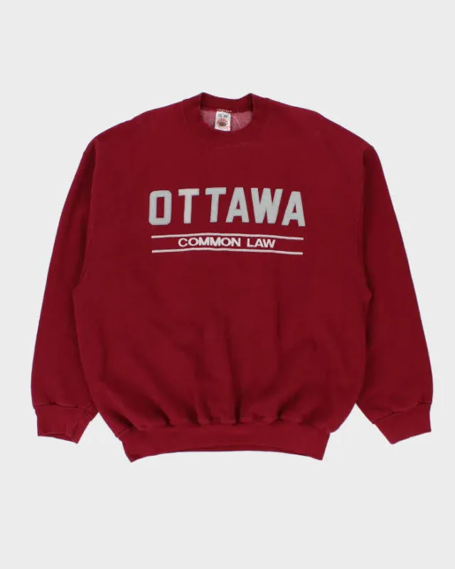 Vintage 1990s FOTL Ottawa Heavyweight Crewneck Sweatshirt - XXL sold by Rokit