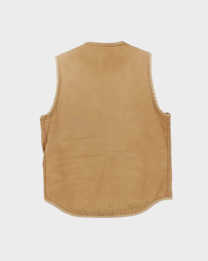 Vintage 1970s Carhartt Duck Canvas Sherpa Lined Made In USA Workwear Gilet - M sold by Rokit product image thumbnail 2