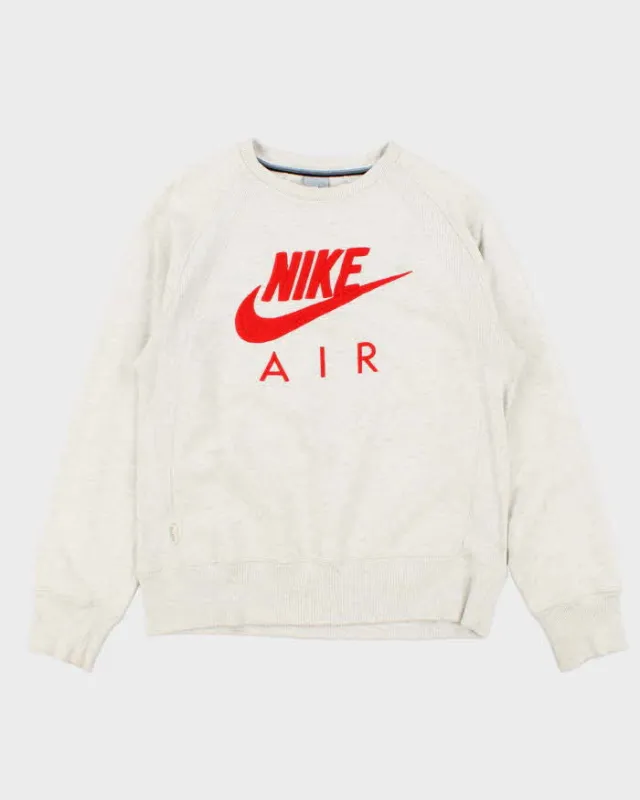 Vintage Y2K 00s Nike Air Marl Grey Crewneck Sweatshirt - M sold by Rokit