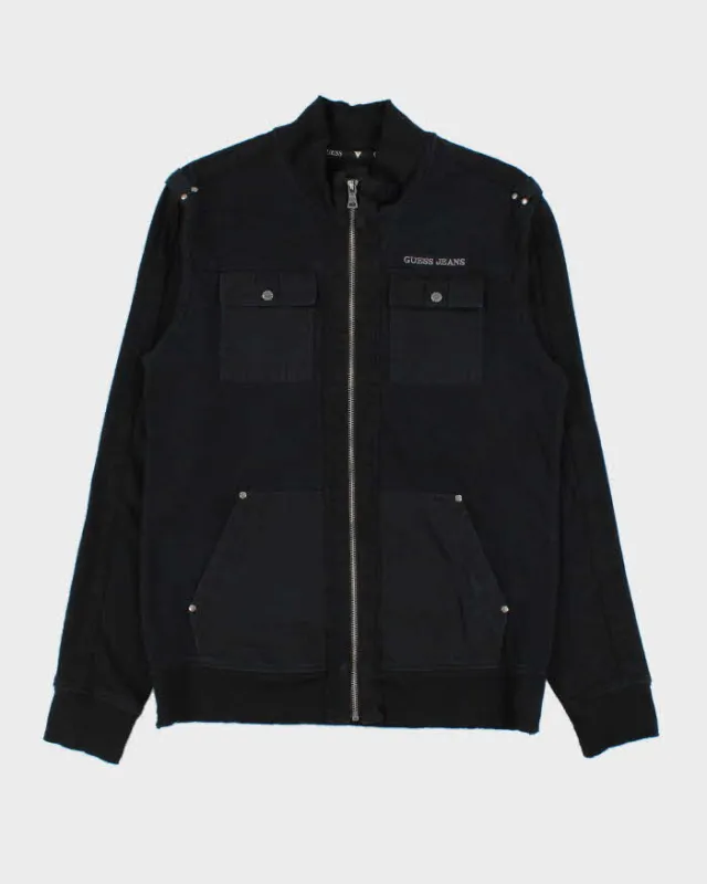 Vintage Y2K 00s Guess Jeans Full-Zip Utility Sweatshirt - S sold by Rokit