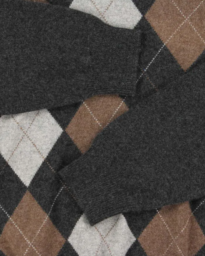 Vintage Paolo Mondo Cashmere V-neck Jumper - L sold by Rokit product image thumbnail 4