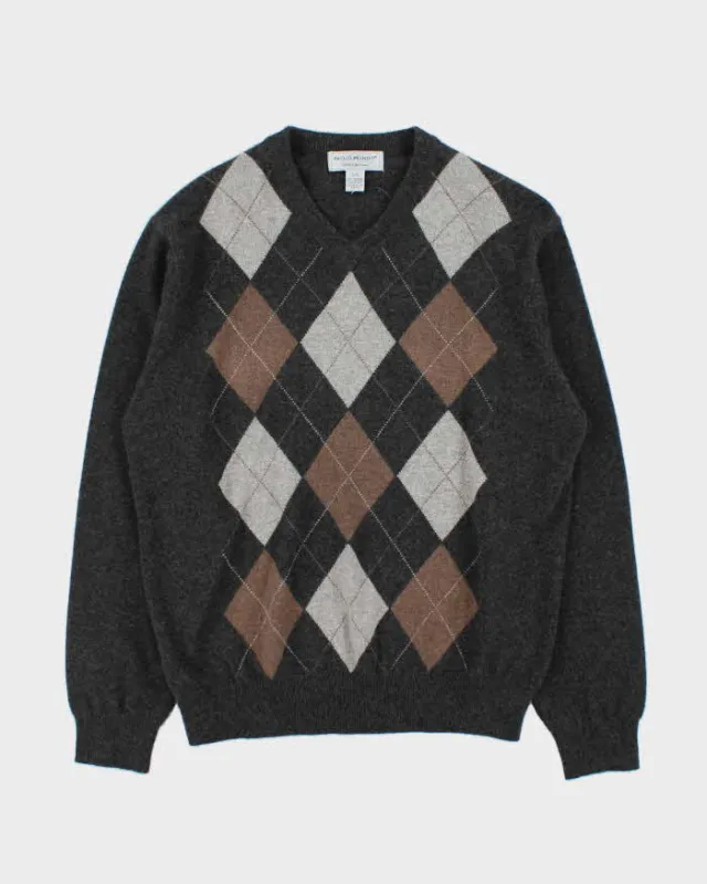 Vintage Paolo Mondo Cashmere V-neck Jumper - L sold by Rokit