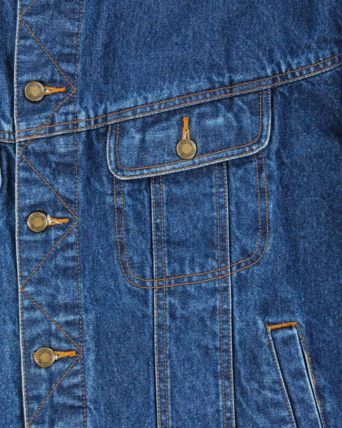 Vintage 1990s Wrangler Plaid Lined Denim Workwear Jacket - XXL sold by Rokit product image thumbnail 4