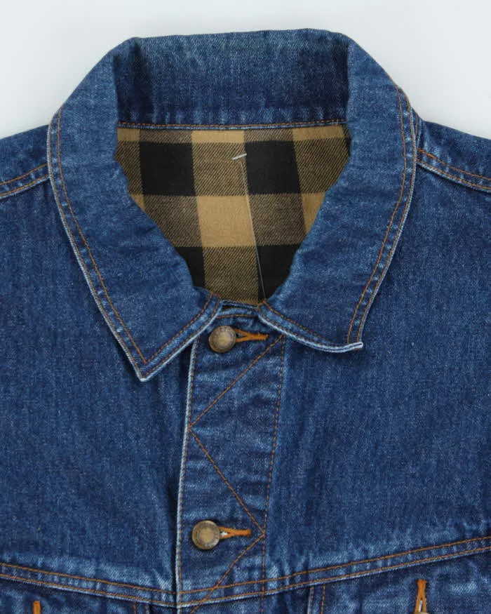 Vintage 1990s Wrangler Plaid Lined Denim Workwear Jacket - XXL sold by Rokit product image thumbnail 3