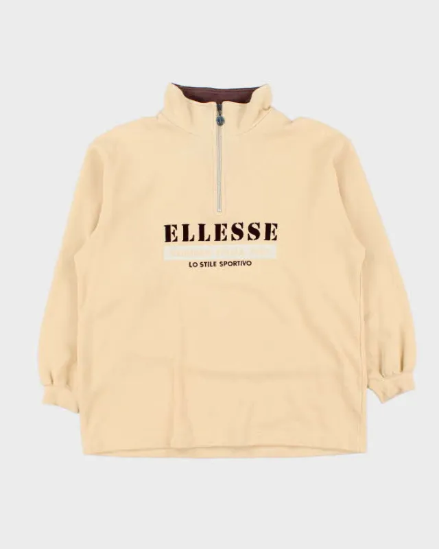 Vintage 1980s Women's Ellesse Quarter-Zip Sweatshirt - L sold by Rokit