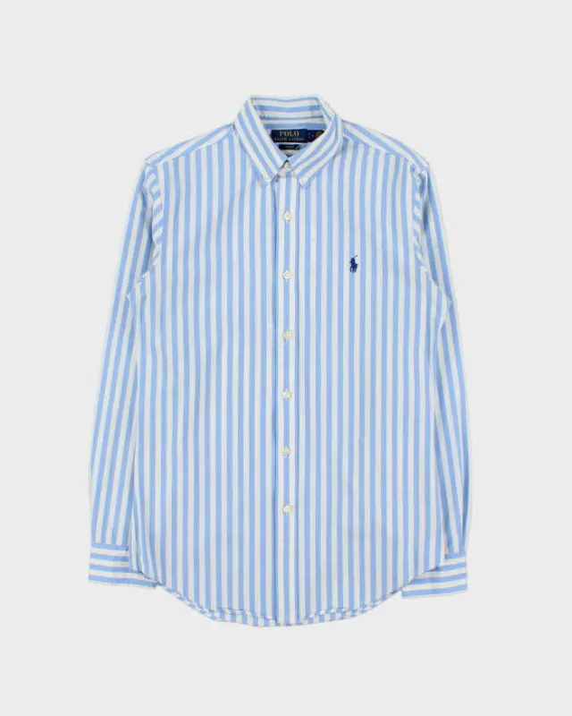 Vintage Polo Ralph Lauren Slim Fit Striped Long Sleeve Shirt - S sold by Rokit