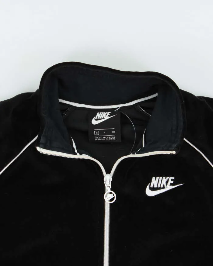 Vintage Nike Black Velour Women's Track Jacket - S sold by Rokit product image thumbnail 5
