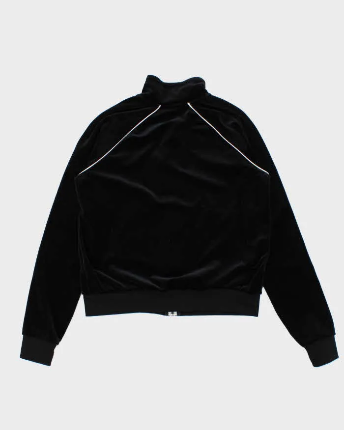 Vintage Nike Black Velour Women's Track Jacket - S sold by Rokit product image thumbnail 2