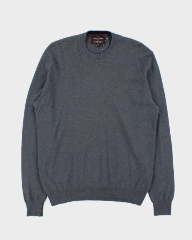 Vintage 00s Black Brown 1826 Speckled Cashmere Crewneck Knit Jumper - L sold by Rokit