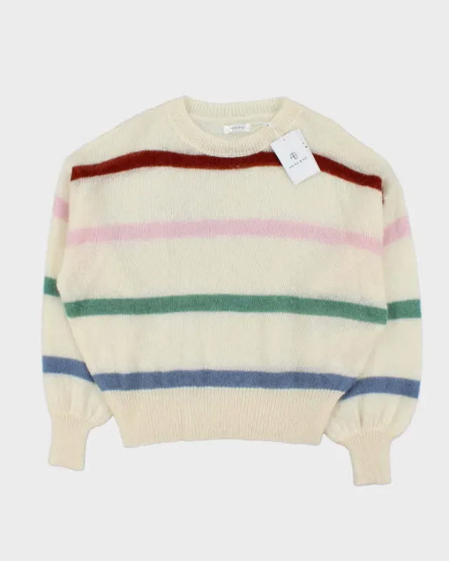 DSWT Annie Bing Mohair Merino Wool Blend Striped Lydia Knit Jumper - S sold by Rokit