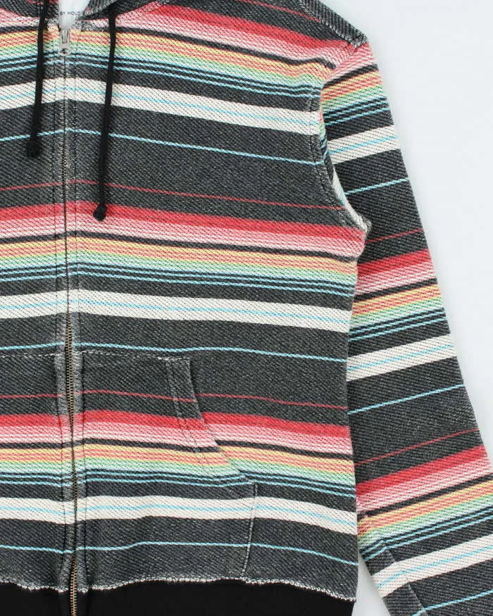 Vintage Azul By Moussy Japan Tough Cotton Striped Full-Zip Hoodie - L sold by Rokit product image thumbnail 3