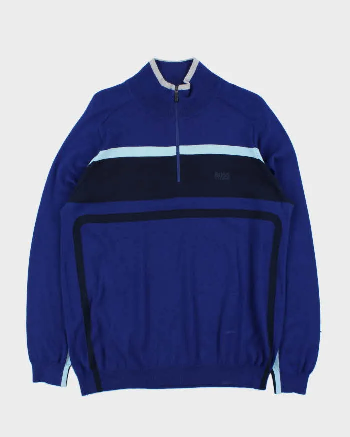 Hugo Boss Wool Quarter-zip Jumper - XL sold by Rokit