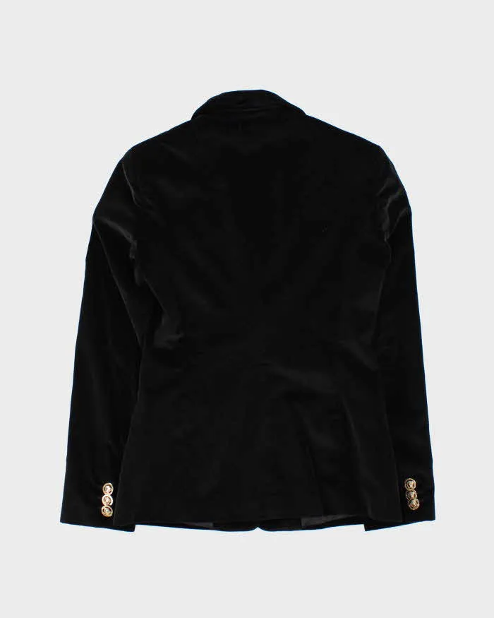 Vintage Y2K 00s Versace Jeans Couture Gold Medusa Velvet Women's Blazer - XL sold by Rokit product image thumbnail 2