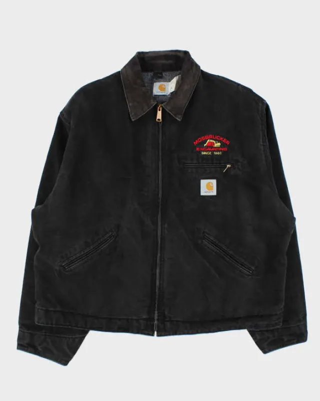 Vintage 1980s Carhartt J01 Detroit Made In USA Blanket Lined Workwear Jacket - XL made by Carhartt