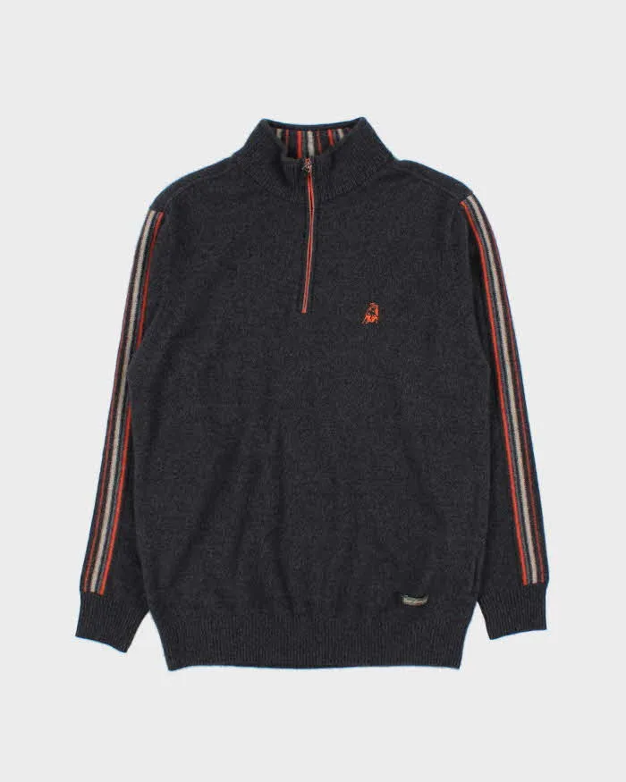 Vintage Tonino Lamborghini Cashmere Quarter-zip Jumper - S sold by Rokit