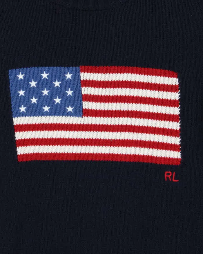 Polo Ralph Lauren Made In USA Classic Flag Crewneck Knit Jumper - L sold by Rokit product image thumbnail 4