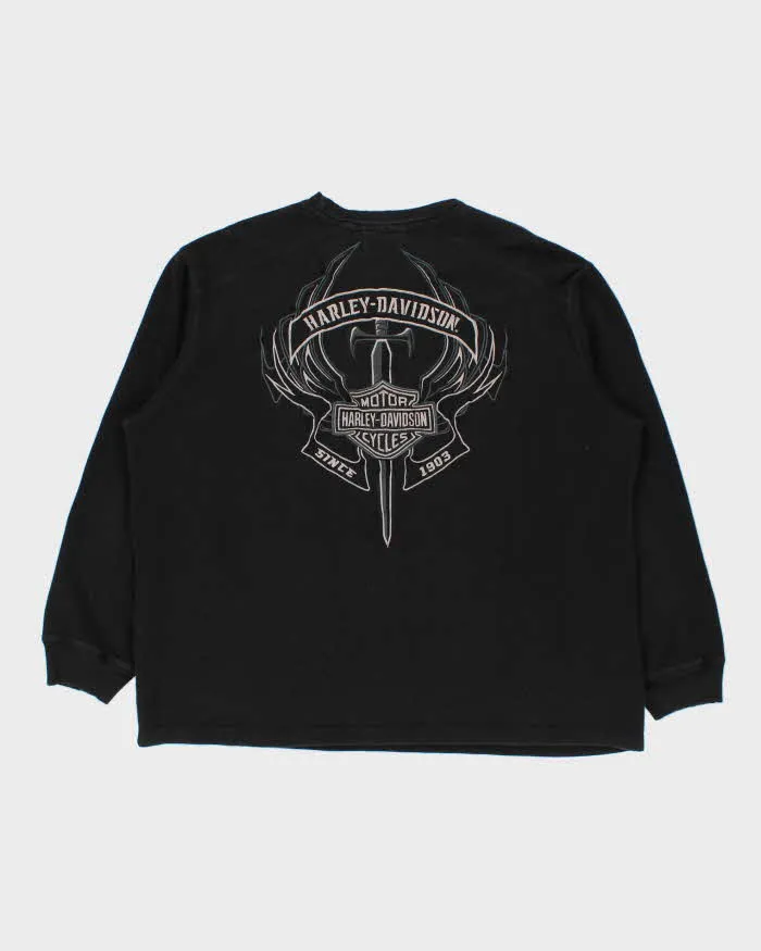 Vintage 00s Harley Davidson Embroidered Crewneck Sweatshirt - XXL sold by Rokit product image thumbnail 2