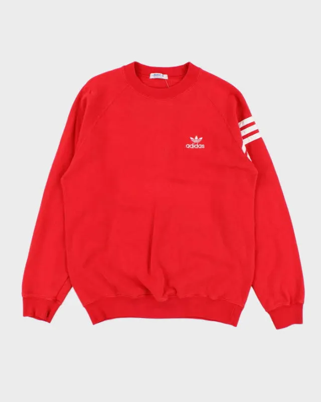 Vintage 1980s Adidas Originals 3 Stripe Crewneck Sweatshirt - L sold by Rokit
