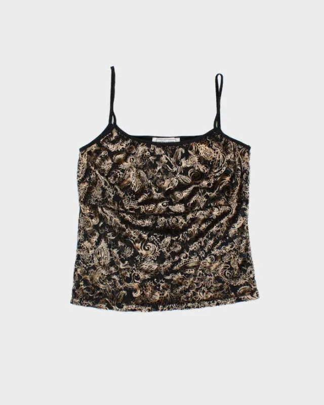 Vintage 90s Beechers Brooks Mesh Velvet Cami - XS sold by Rokit