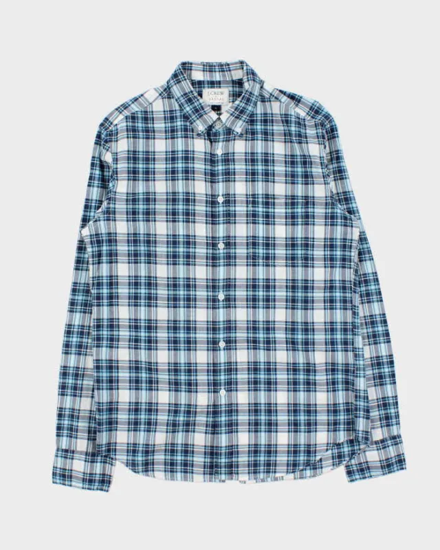 Vintage J.Crew Indian Madras Cotton Plaid Long Sleeve Shirt - M sold by Rokit