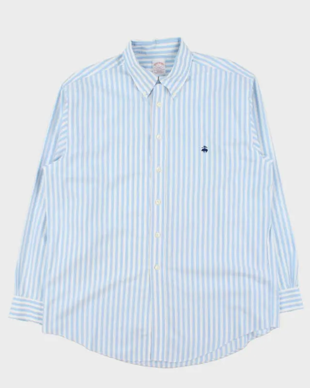 Vintage Brooks Brothers Pima Cotton Striped Long Sleeve Shirt - L sold by Rokit