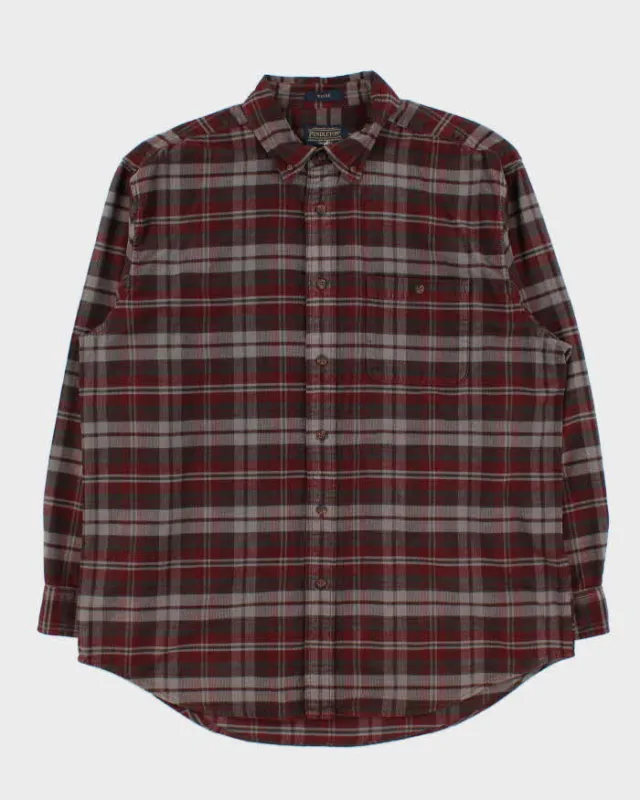 Vintage Pendleton Check Corduroy Shirt - XL sold by Rokit